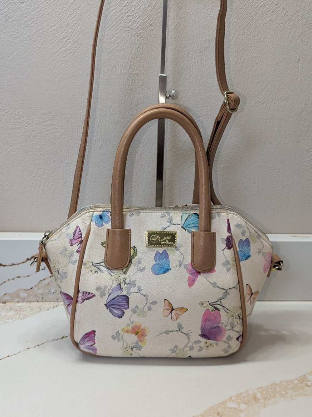 Betsey Johnson butterfly crossbody bag.